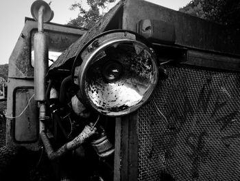 Close-up of vintage car