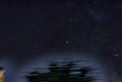 Low angle view of star field