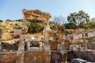 Old temple against sky