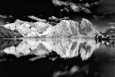 Reflection of clouds in water