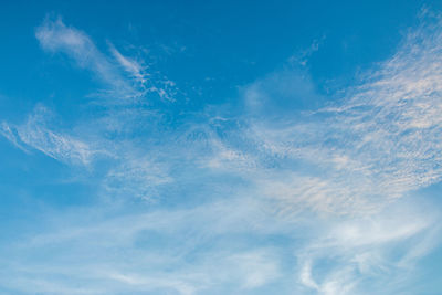 Low angle view of clouds in sky