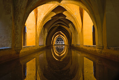 Baths of dona maria de padilla in the alkazar of sevilla