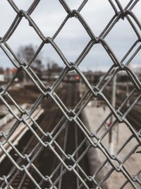 Full frame shot of chainlink fence