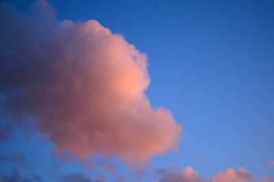 Low angle view of cloudy sky