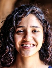Portrait of smiling young woman