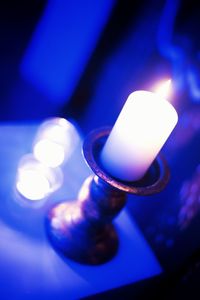 Close-up of illuminated lamp