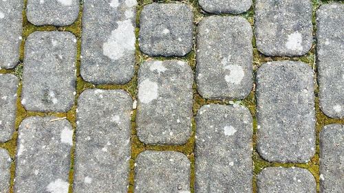 Full frame shot of paving stone