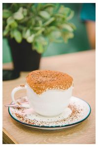 Close-up of coffee on table