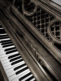 Close-up of piano