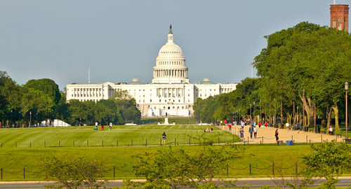 View of historic building against sky