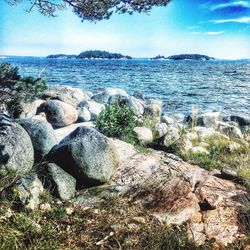 Scenic view of sea against sky