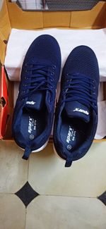 High angle view of shoes on floor