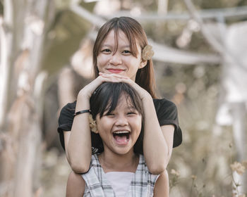 Portrait of a smiling young girl