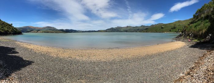 Panoramic view of beach against sky