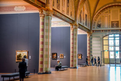 Group of people in the dark room