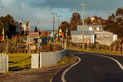 Road against sky