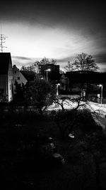 Houses against sky