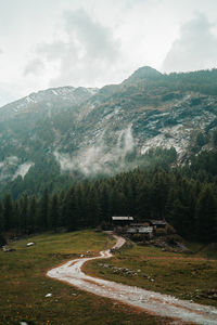 Scenic view of mountains in cogne