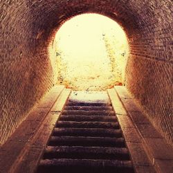 View of empty tunnel