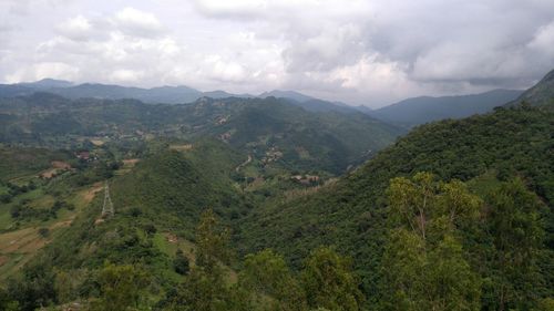 High angle view of landscape