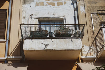 High angle view of old building