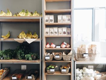 Interior of supermarket