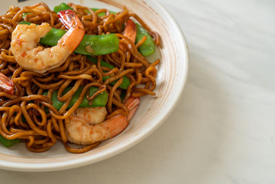 Close-up of food in bowl on table