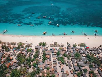 Aerial view of beach