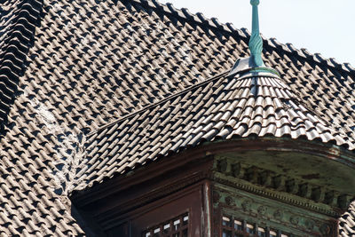 Low angle view of historic building against sky