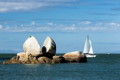 Panoramic view of sea against sky