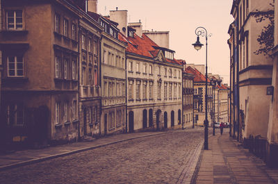 Street amidst buildings in town