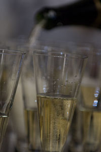 Close-up of wine in glass