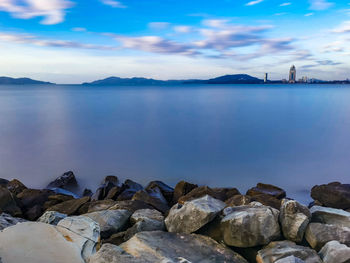Scenic view of sea against sky