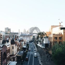 View of city street