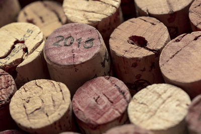 Full frame shot of corks