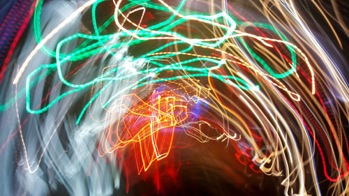 Full frame shot of light painting