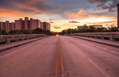 Middle of the road overpass on bluebill avenue leading toward delnor wiggins state park 