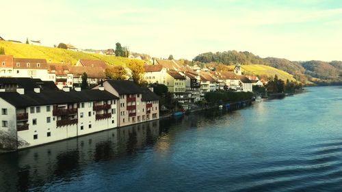 View of houses in town