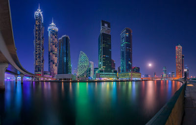 Dubai city center skyline, united arab emirates