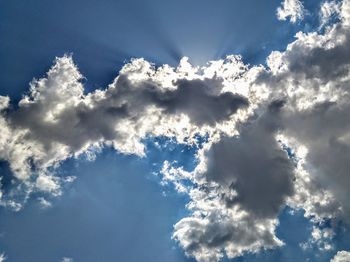 Low angle view of clouds in sky
