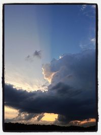 Low angle view of cloudy sky