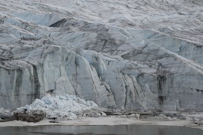 Scenic view of frozen landscape