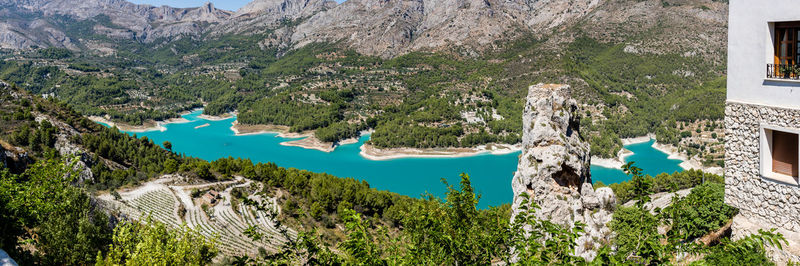 Panoramic view of lake