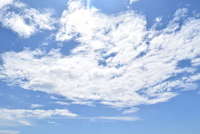 Low angle view of clouds in sky