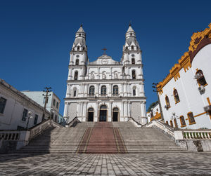 Low angle view of historic building against sky