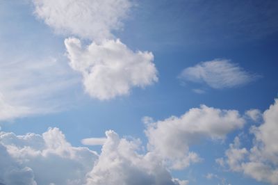 Low angle view of cloudy sky