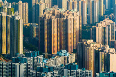 Aerial view of buildings in city