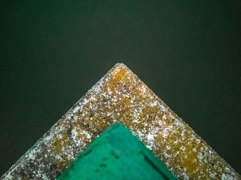 High angle view of christmas decoration on table