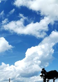 Low angle view of cloudy sky