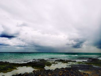 Scenic view of sea against sky